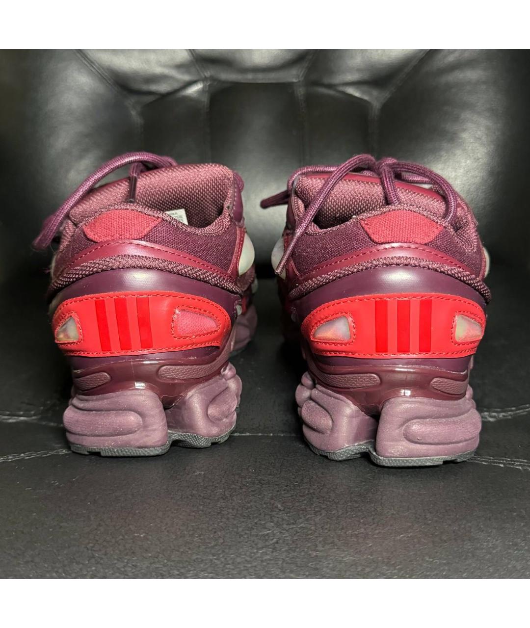 ADIDAS X RAF SIMONS Бордовые текстильные кроссовки, фото 2