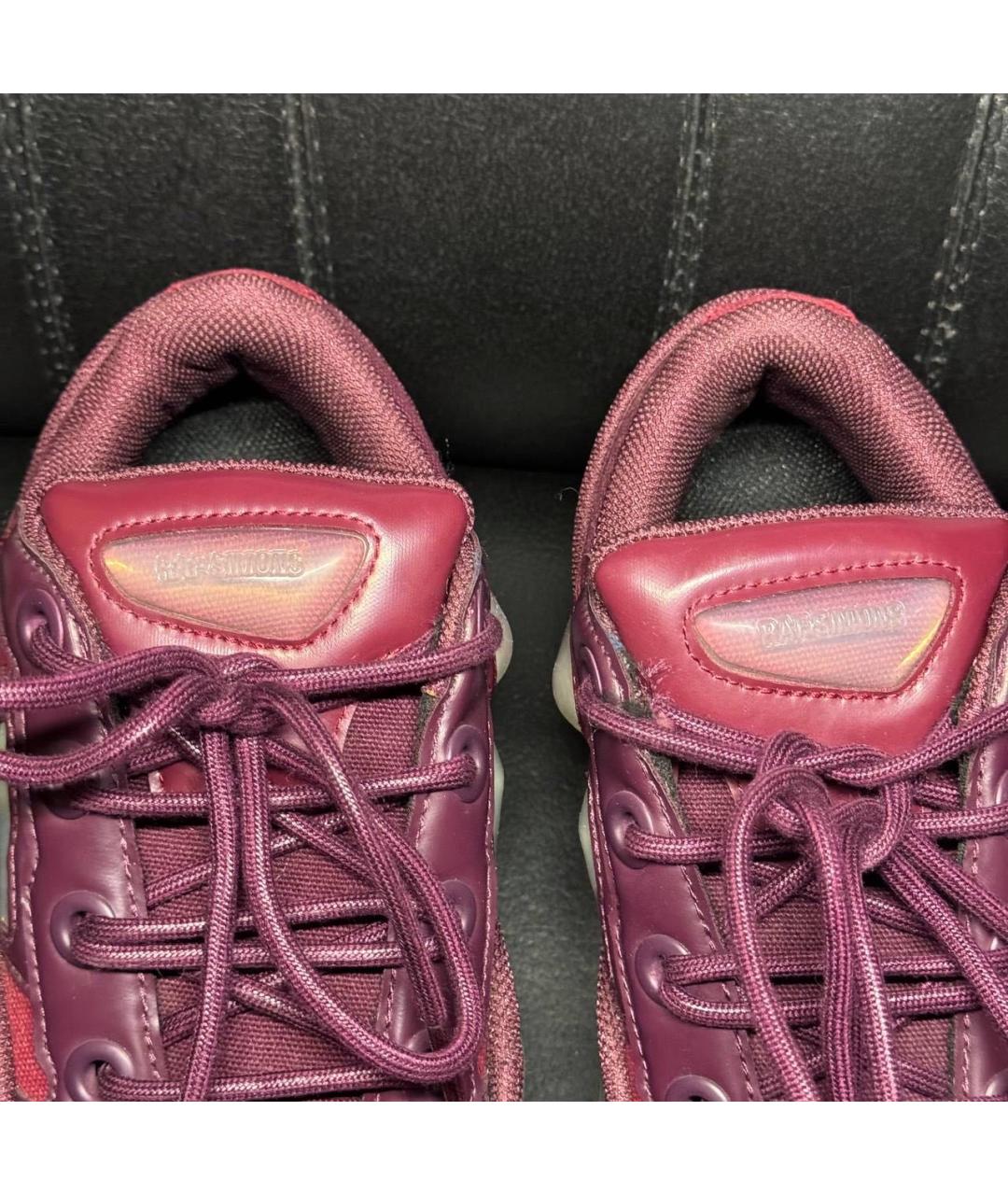 ADIDAS X RAF SIMONS Бордовые текстильные кроссовки, фото 8