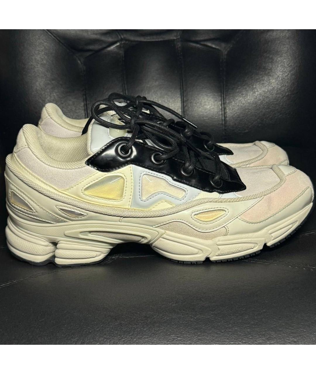ADIDAS X RAF SIMONS Бежевые текстильные низкие кроссовки / кеды, фото 9
