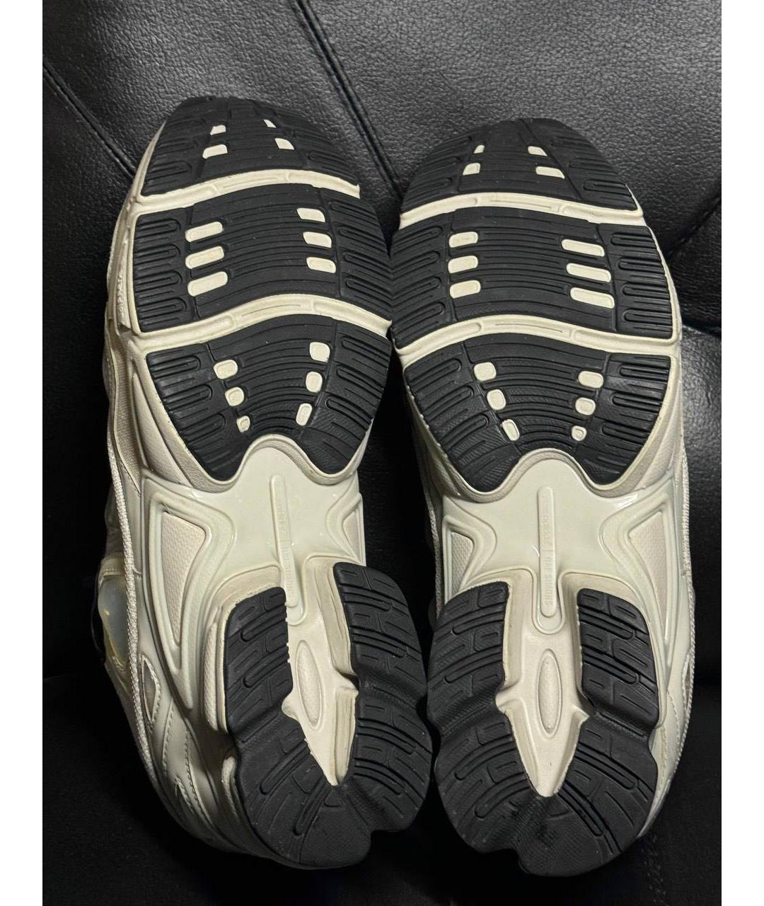 ADIDAS X RAF SIMONS Бежевые текстильные низкие кроссовки / кеды, фото 8