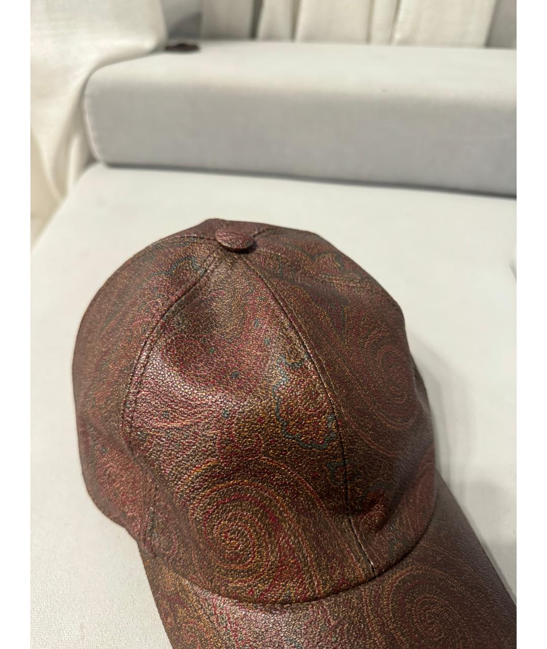 ETRO Коричневая хлопковая кепка/бейсболка, фото 3
