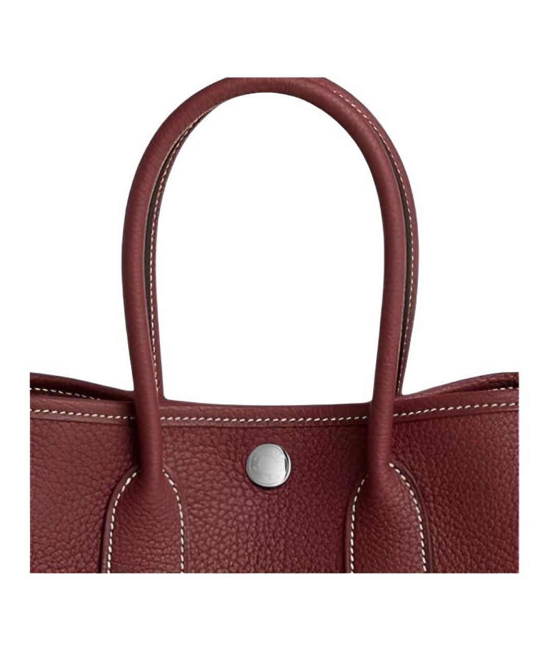 HERMES Бордовая кожаная сумка через плечо, фото 5