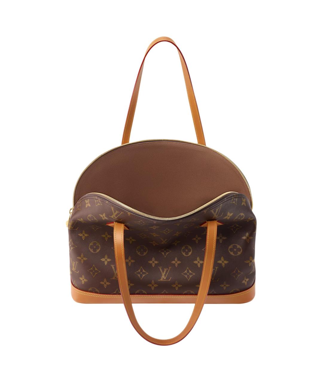 LOUIS VUITTON Коричневая канва сумка на плечо, фото 3