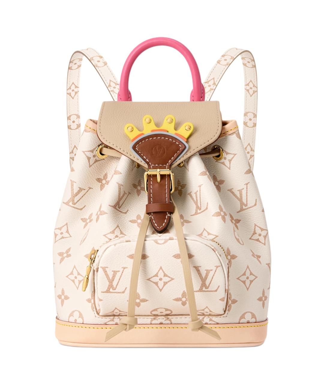 LOUIS VUITTON Бежевый кожаный рюкзак, фото 1