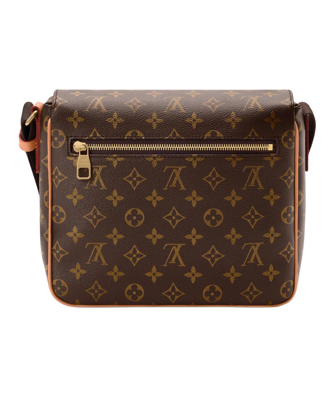 LOUIS VUITTON Коричневая канва сумка на плечо, фото 3