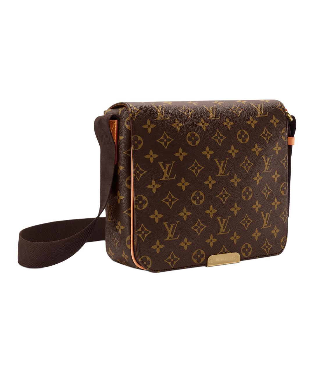 LOUIS VUITTON Коричневая канва сумка на плечо, фото 2