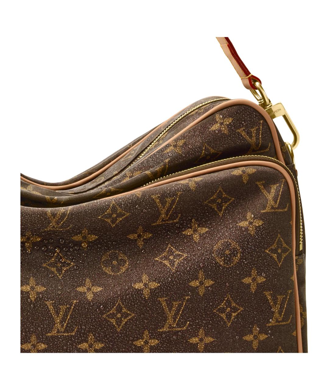 LOUIS VUITTON Коричневая канва сумка на плечо, фото 5