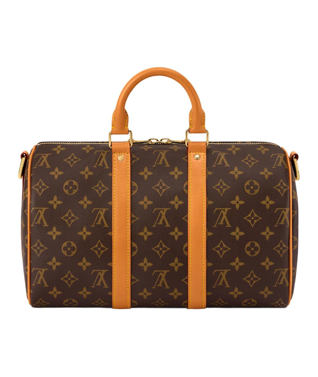 LOUIS VUITTON Коричневая канва сумка на плечо, фото 3