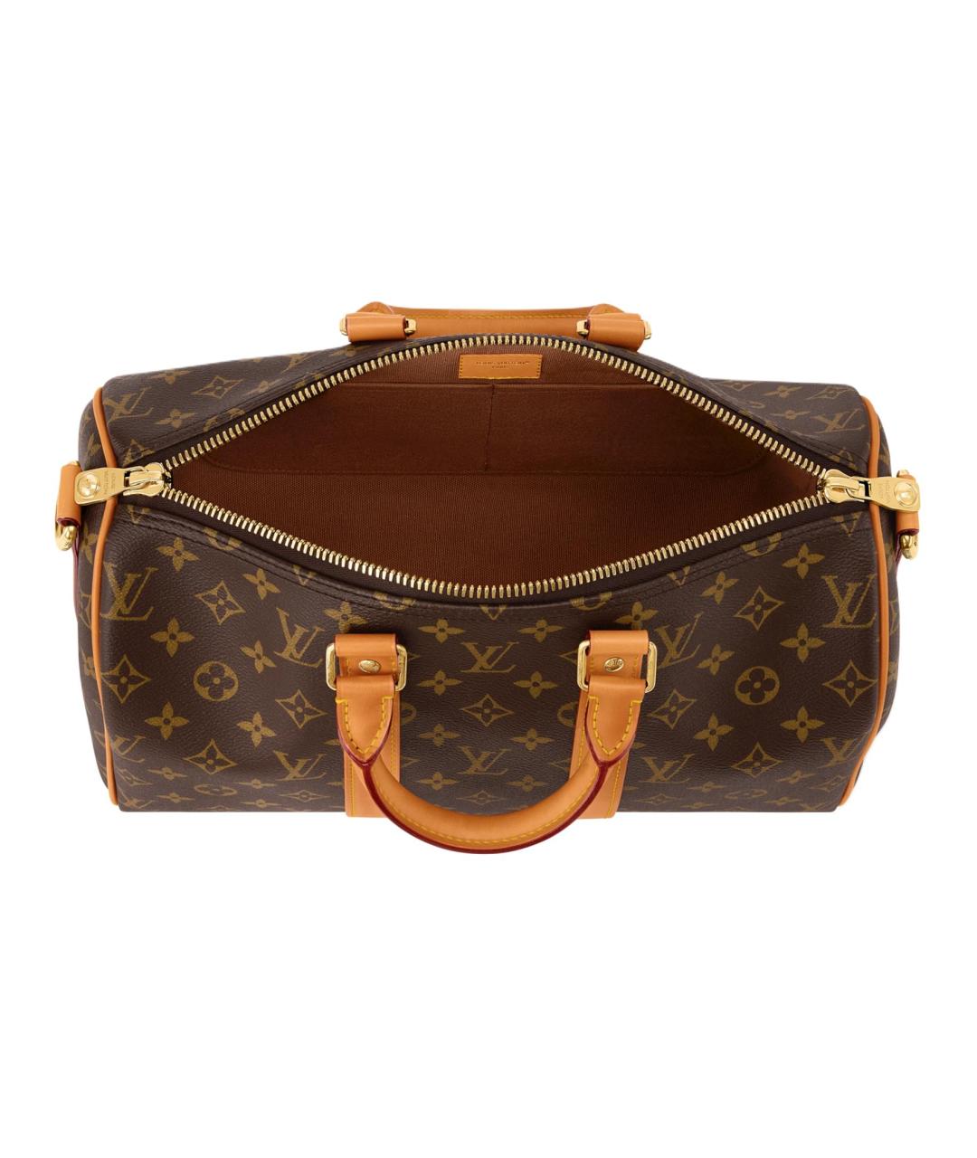 LOUIS VUITTON Коричневая канва сумка на плечо, фото 4