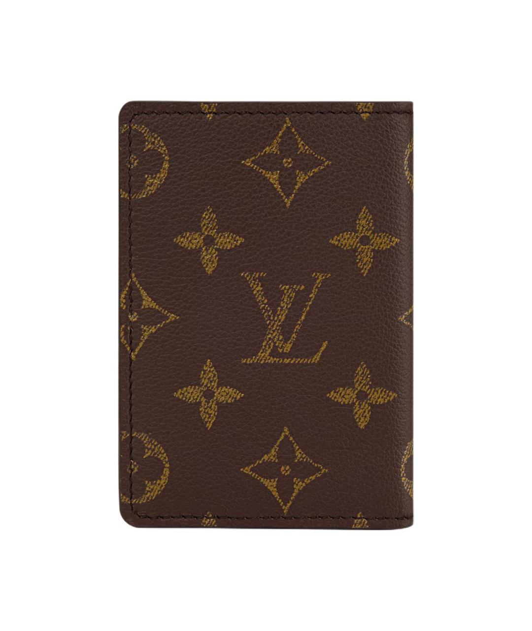 LOUIS VUITTON Коричневый кардхолдер, фото 3