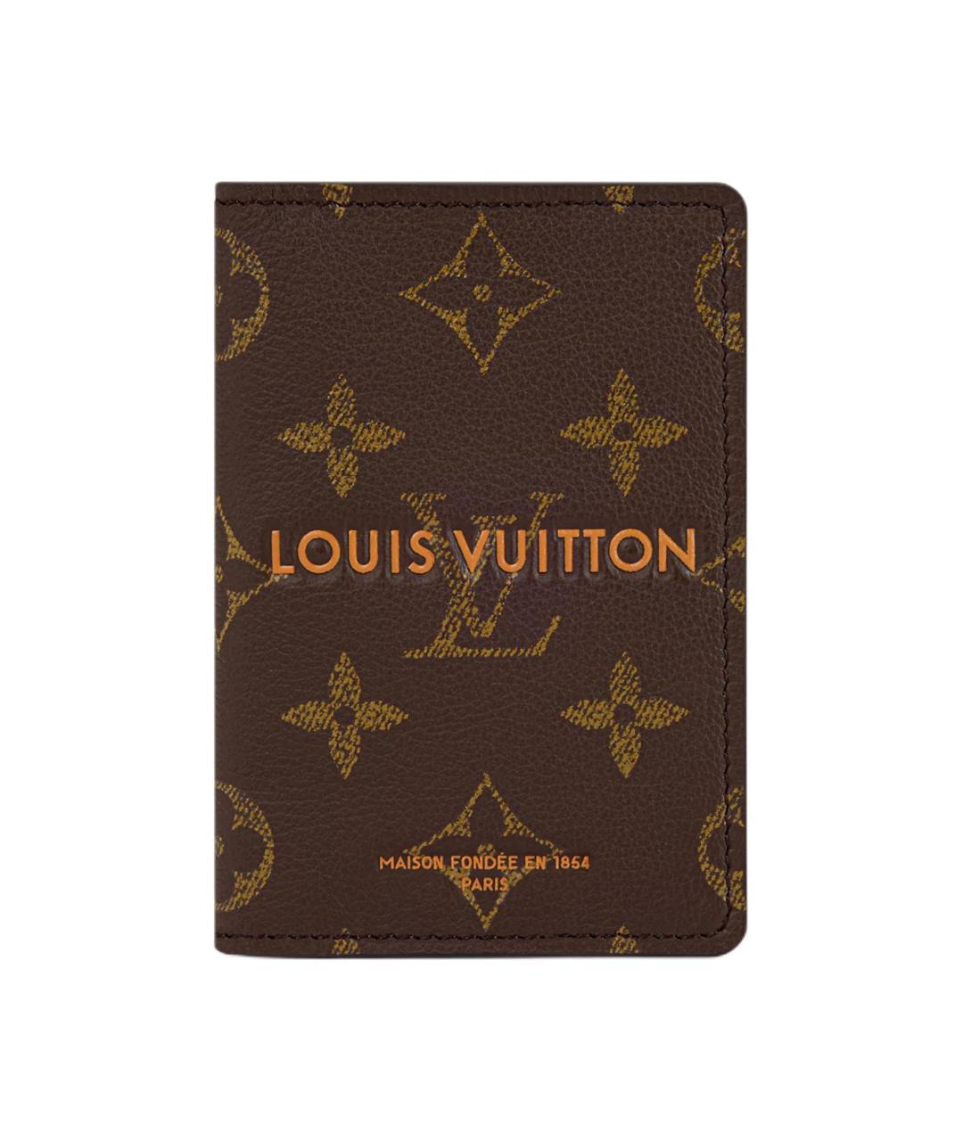 LOUIS VUITTON Коричневый кардхолдер, фото 1