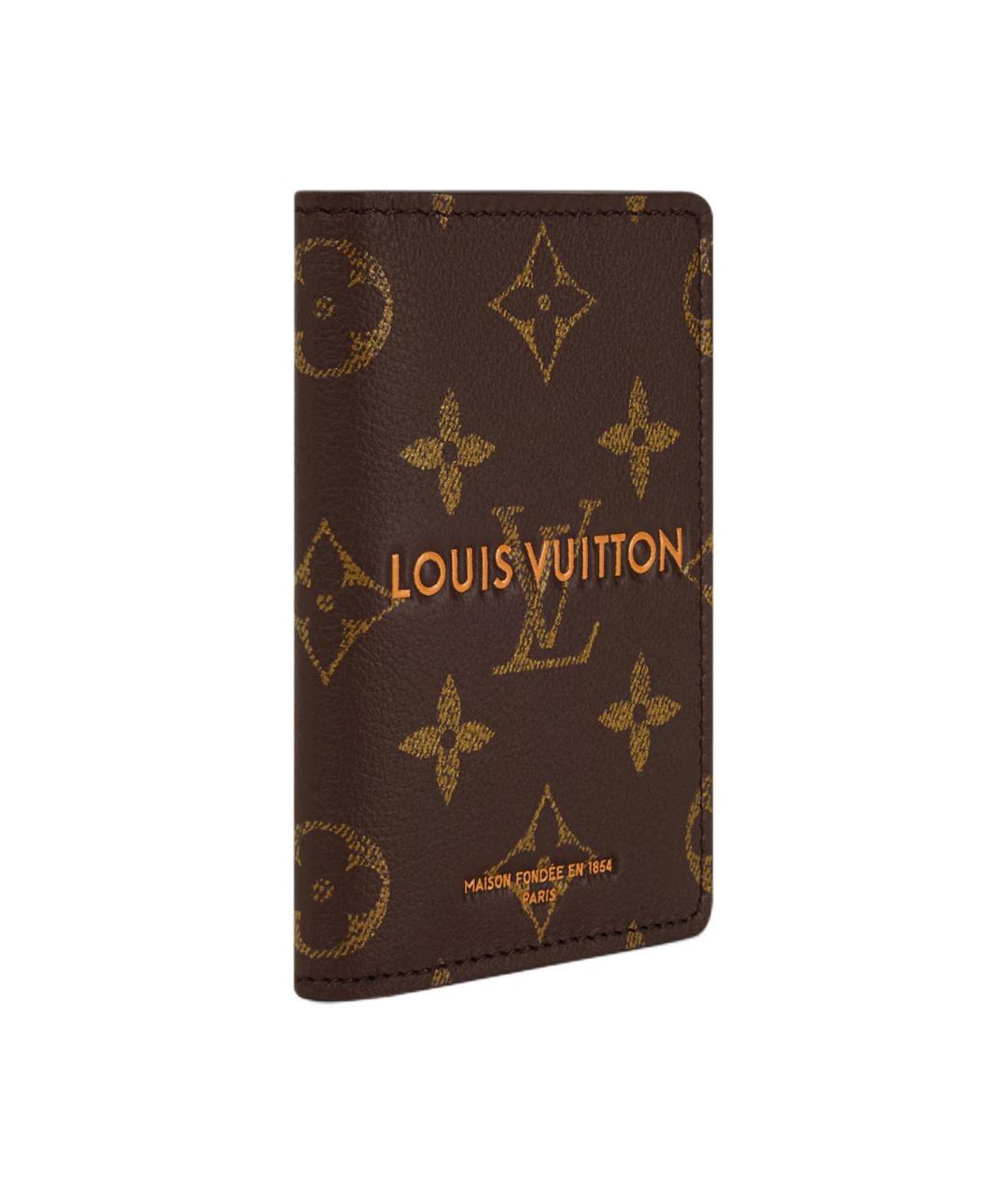 LOUIS VUITTON Коричневый кардхолдер, фото 2