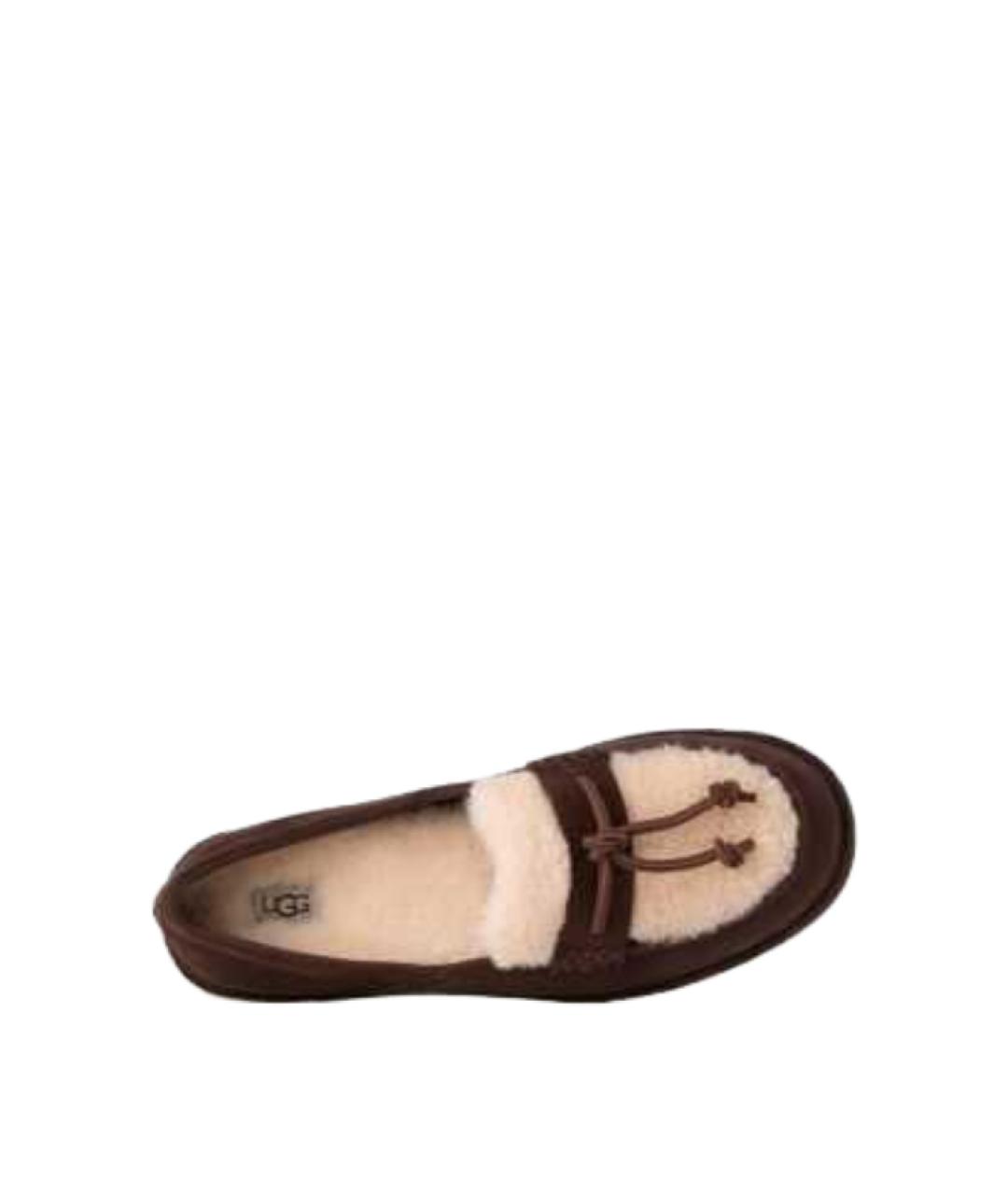 UGG Коричневые замшевые лоферы, фото 3