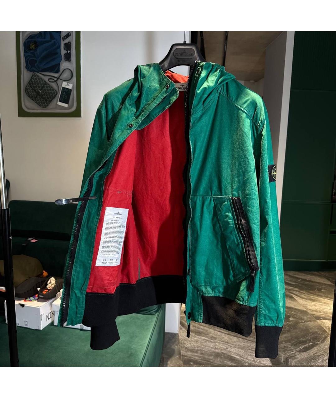 STONE ISLAND Зеленая куртка, фото 2