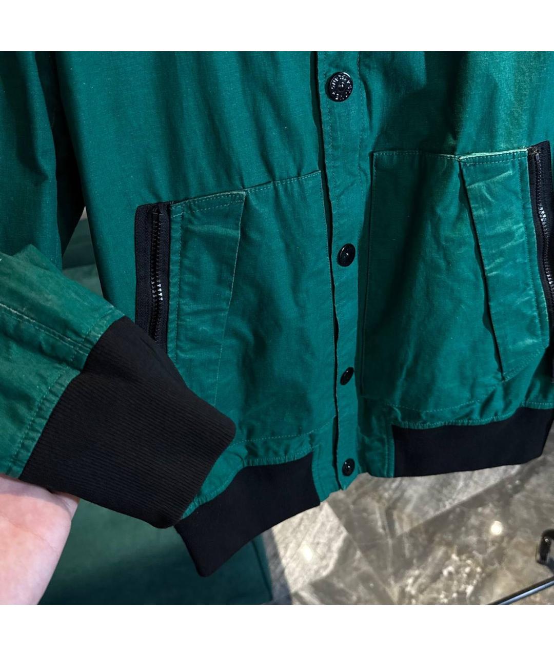 STONE ISLAND Зеленая куртка, фото 4