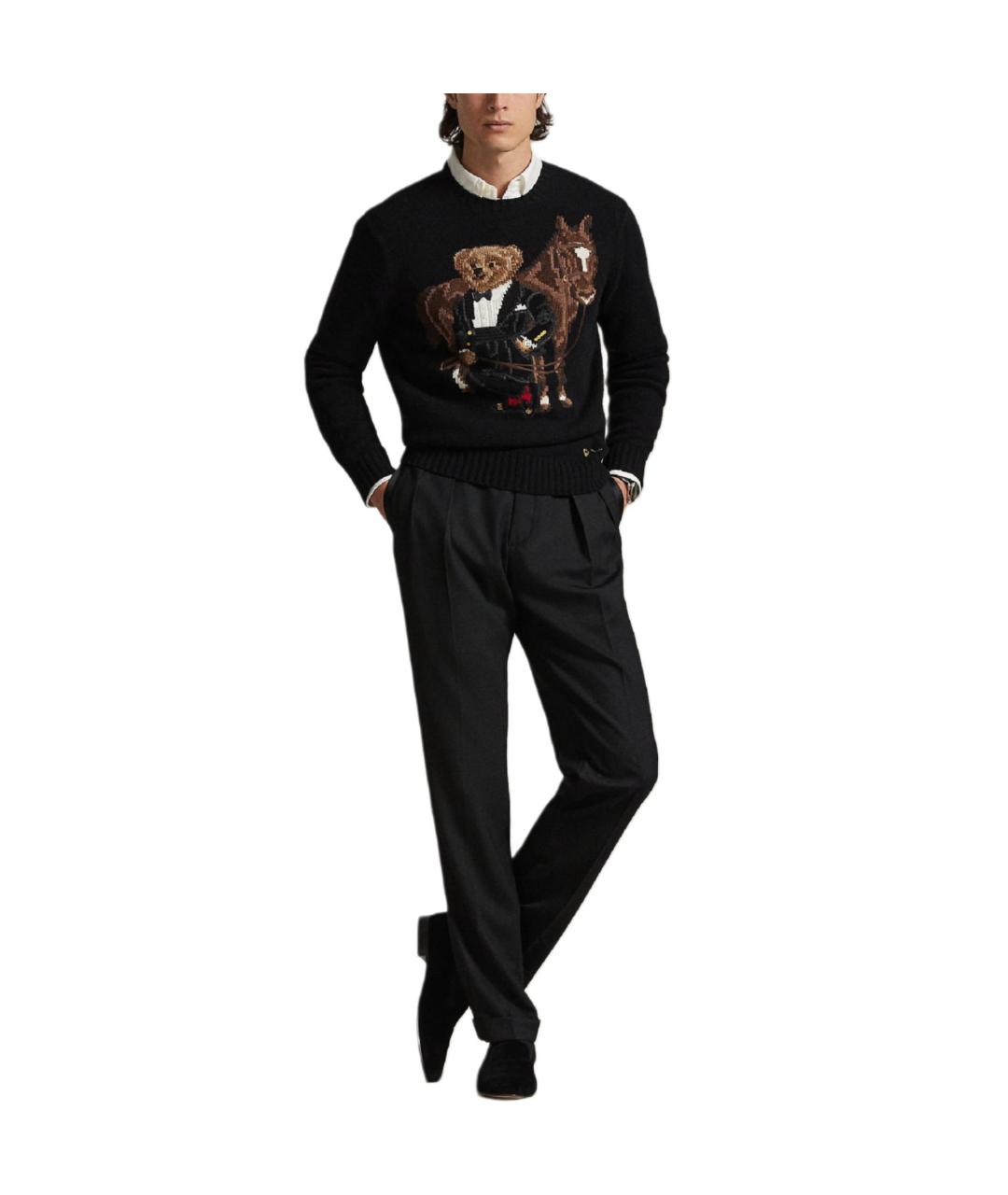 POLO RALPH LAUREN Черный джемпер / свитер, фото 4