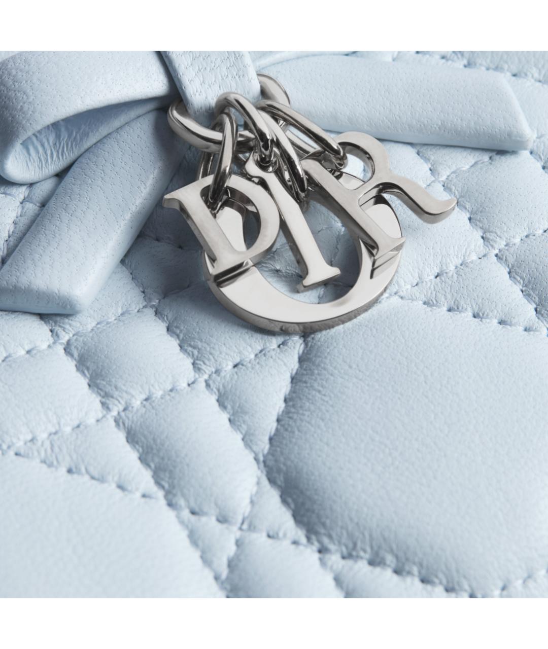 CHRISTIAN DIOR Голубой кожаный кошелек, фото 5