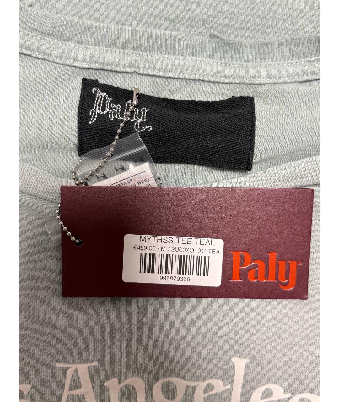 PALY Голубая хлопковая футболка, фото 6