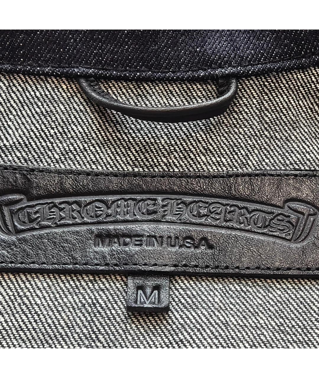 CHROME HEARTS Темно-синяя деним куртка, фото 4