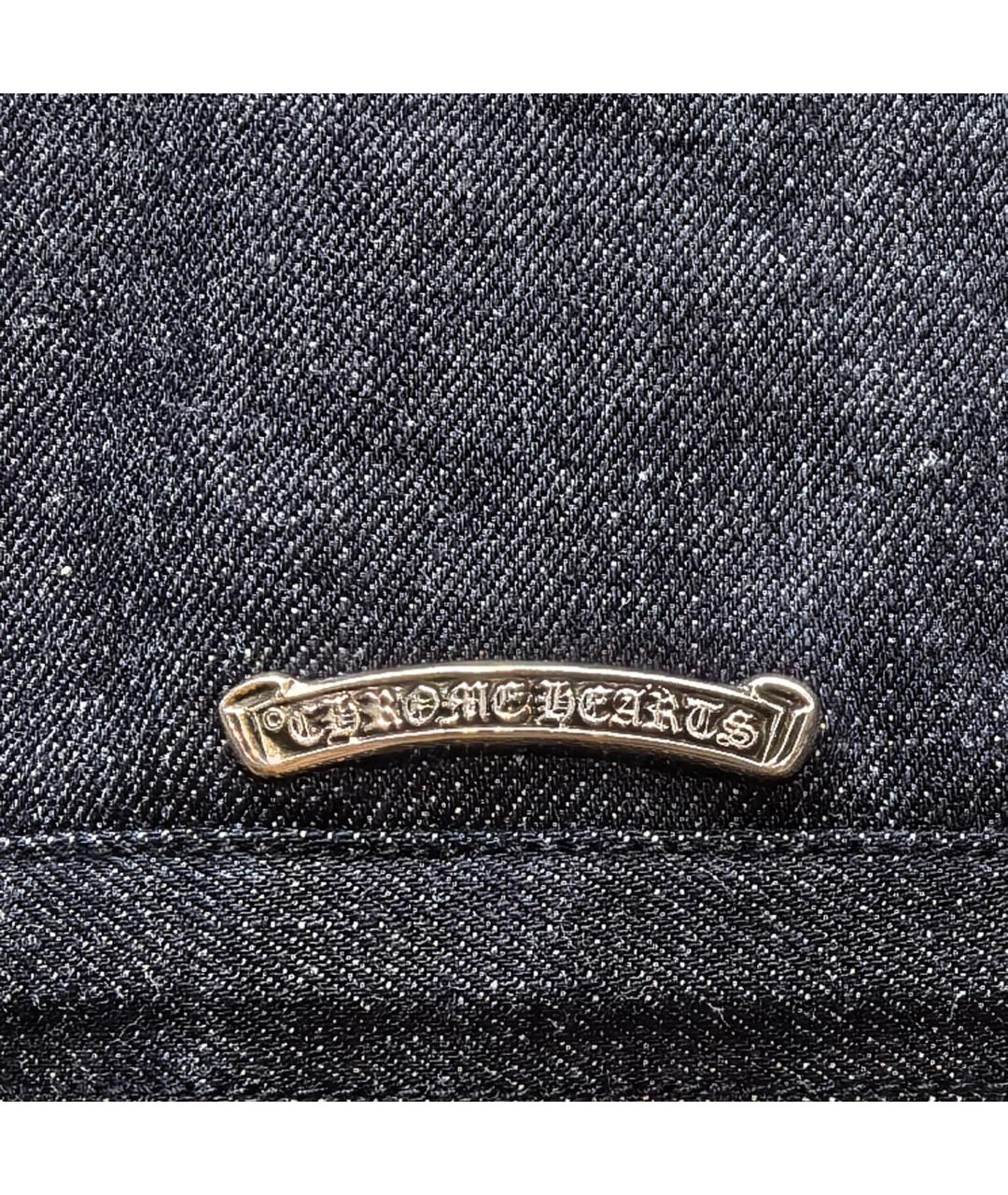 CHROME HEARTS Темно-синяя деним куртка, фото 3