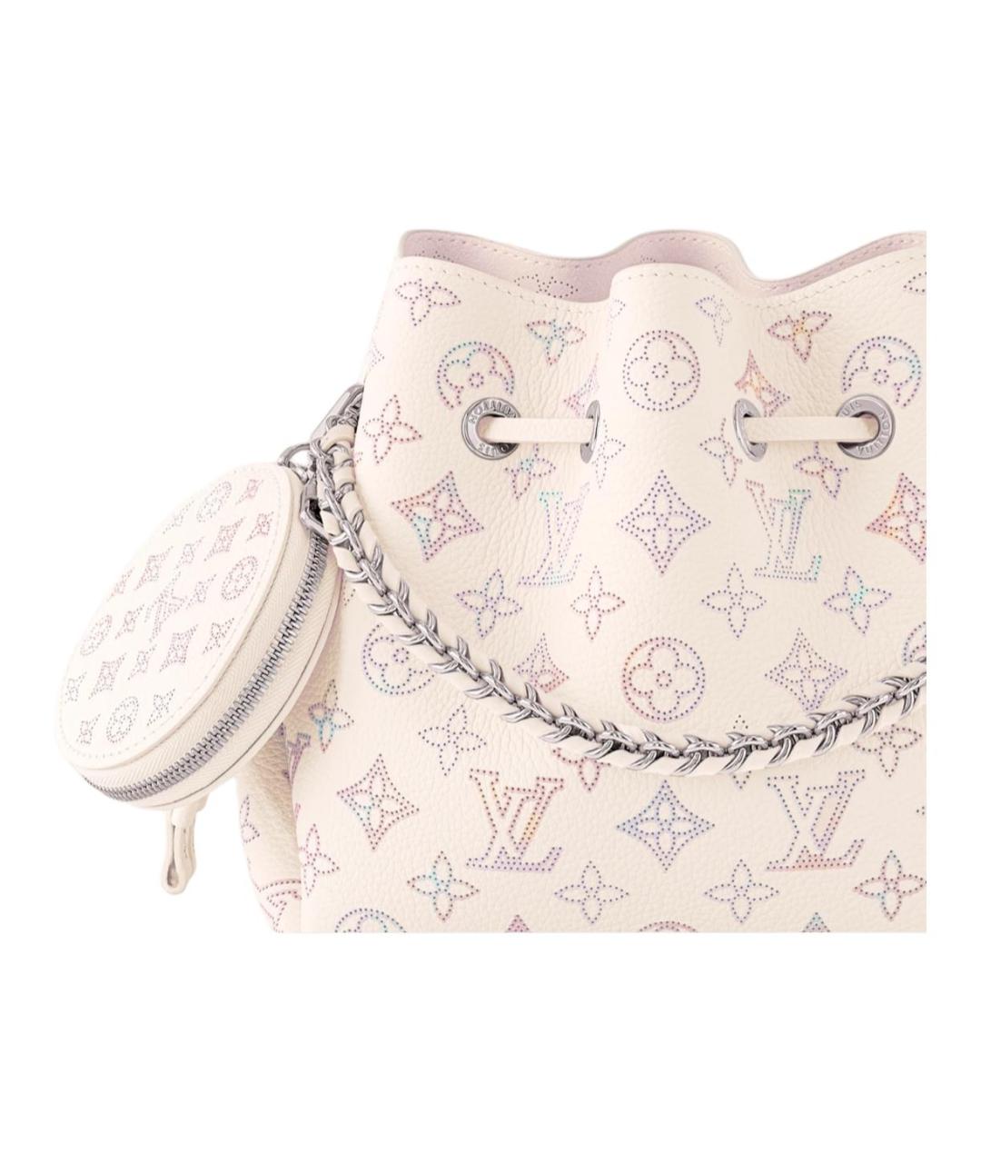 LOUIS VUITTON Бежевая кожаная сумка тоут, фото 2