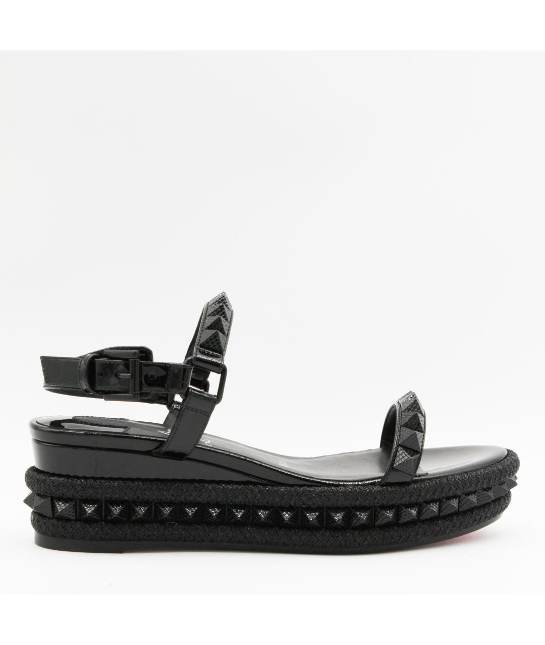 CHRISTIAN LOUBOUTIN Черные босоножки, фото 2