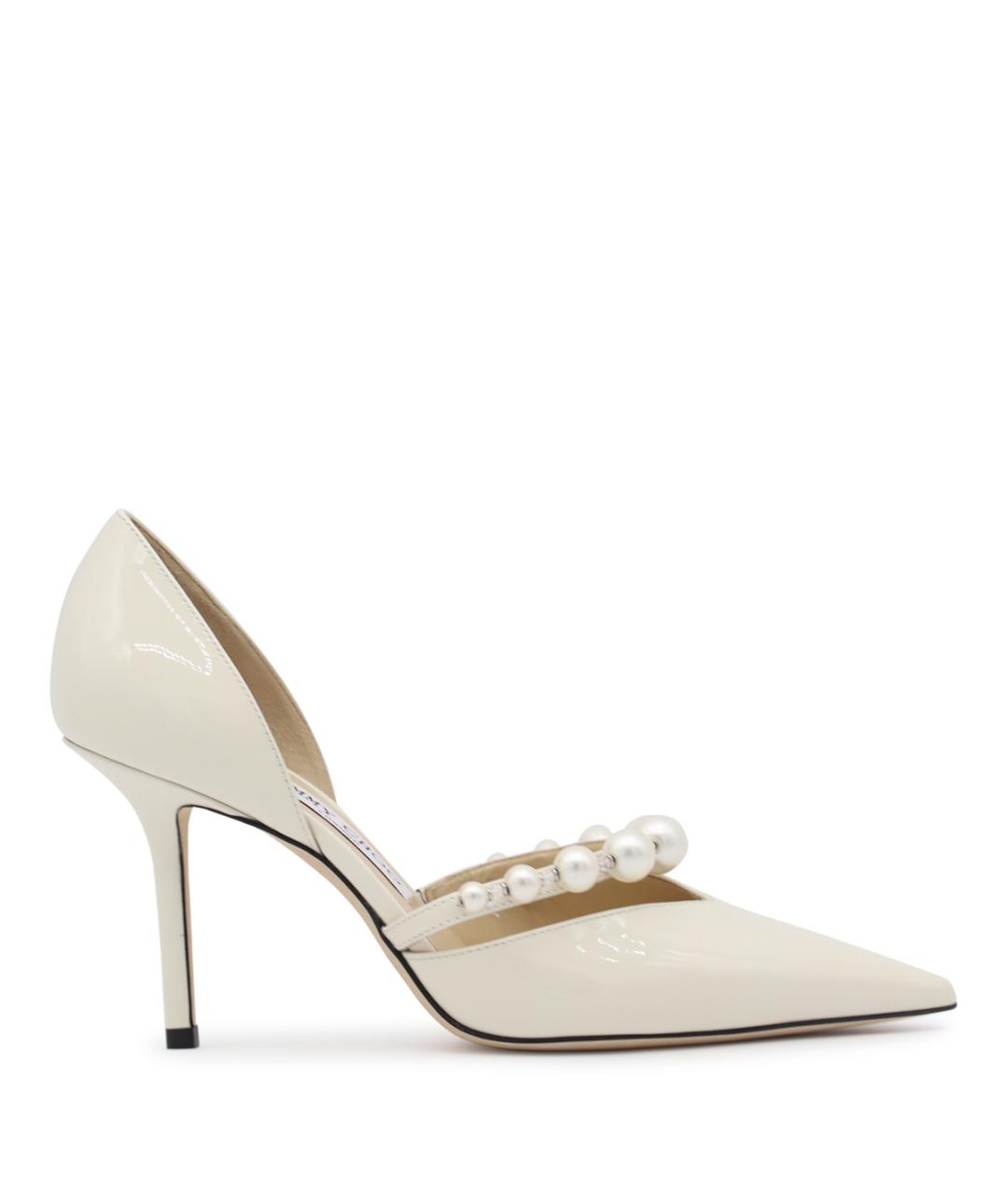 JIMMY CHOO Бежевые кожаные туфли, фото 1