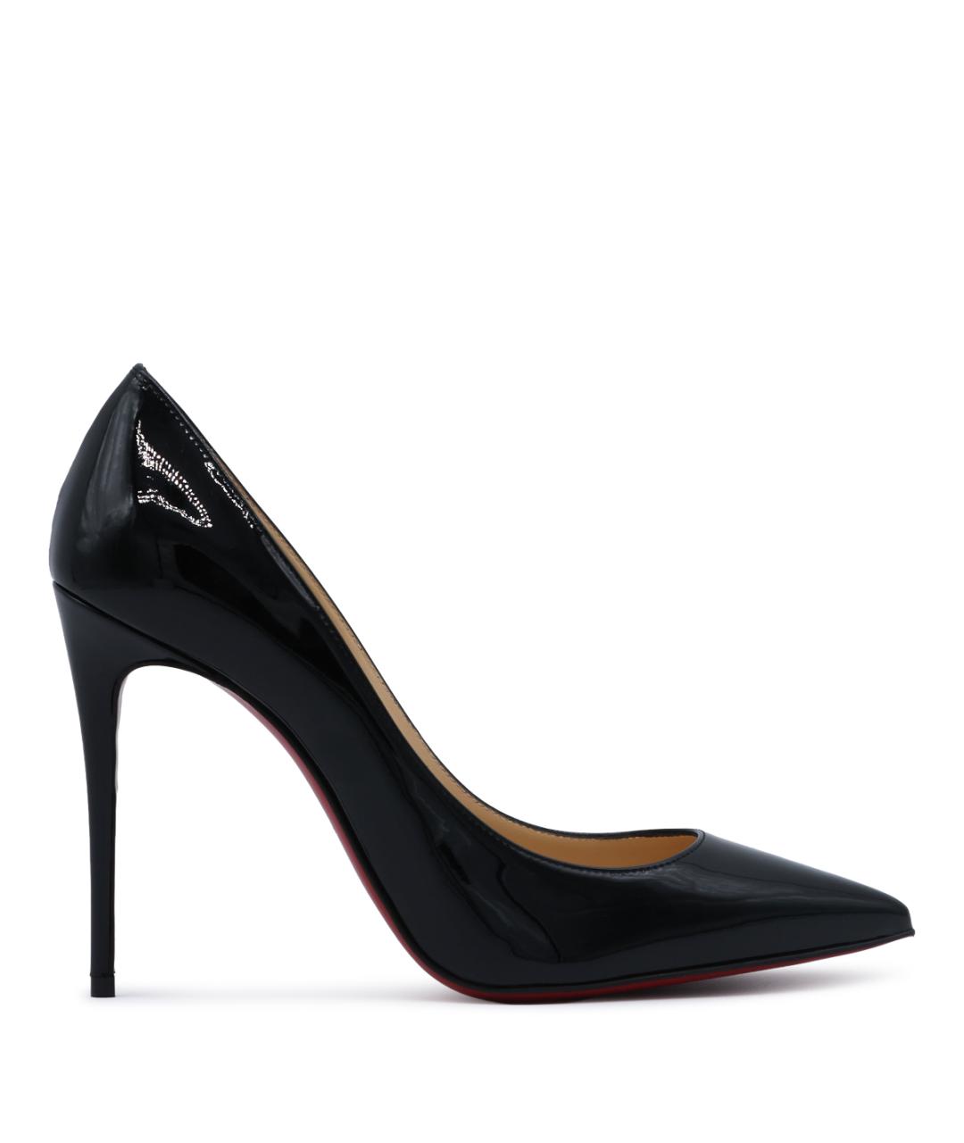 CHRISTIAN LOUBOUTIN Черные синтетические туфли, фото 1