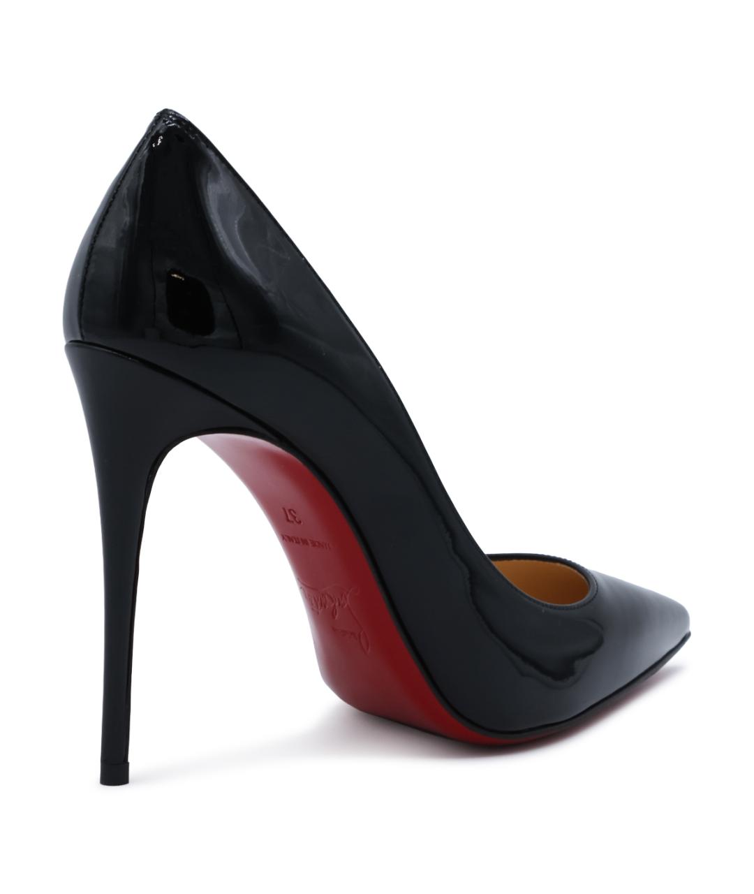 CHRISTIAN LOUBOUTIN Черные синтетические туфли, фото 3