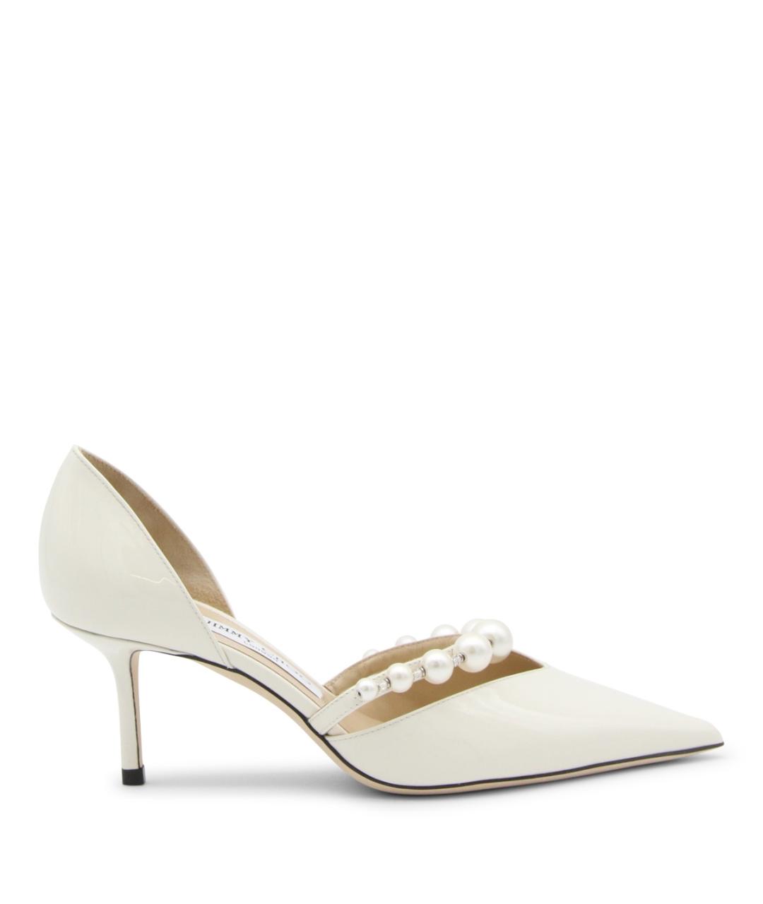 JIMMY CHOO Белые кожаные туфли, фото 1