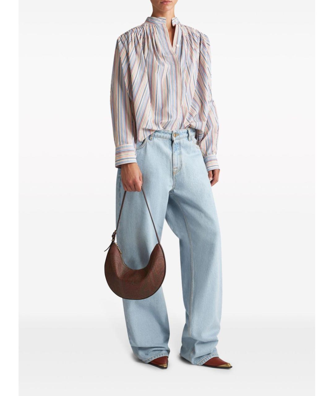 ETRO Коричневая хлопковая сумка через плечо, фото 2