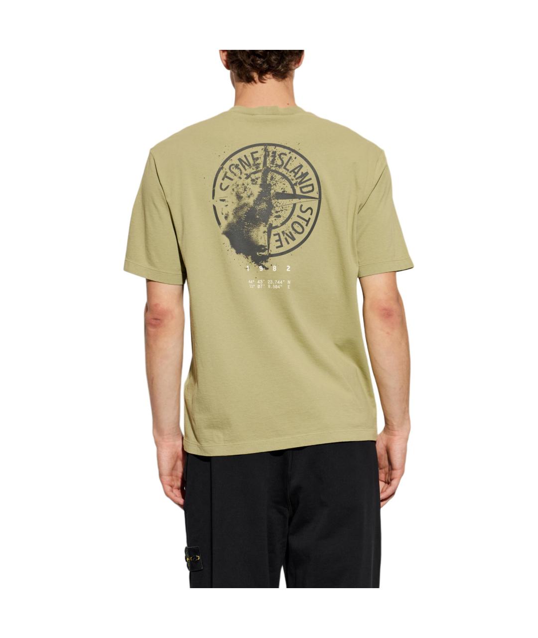 STONE ISLAND Зеленая футболка, фото 4