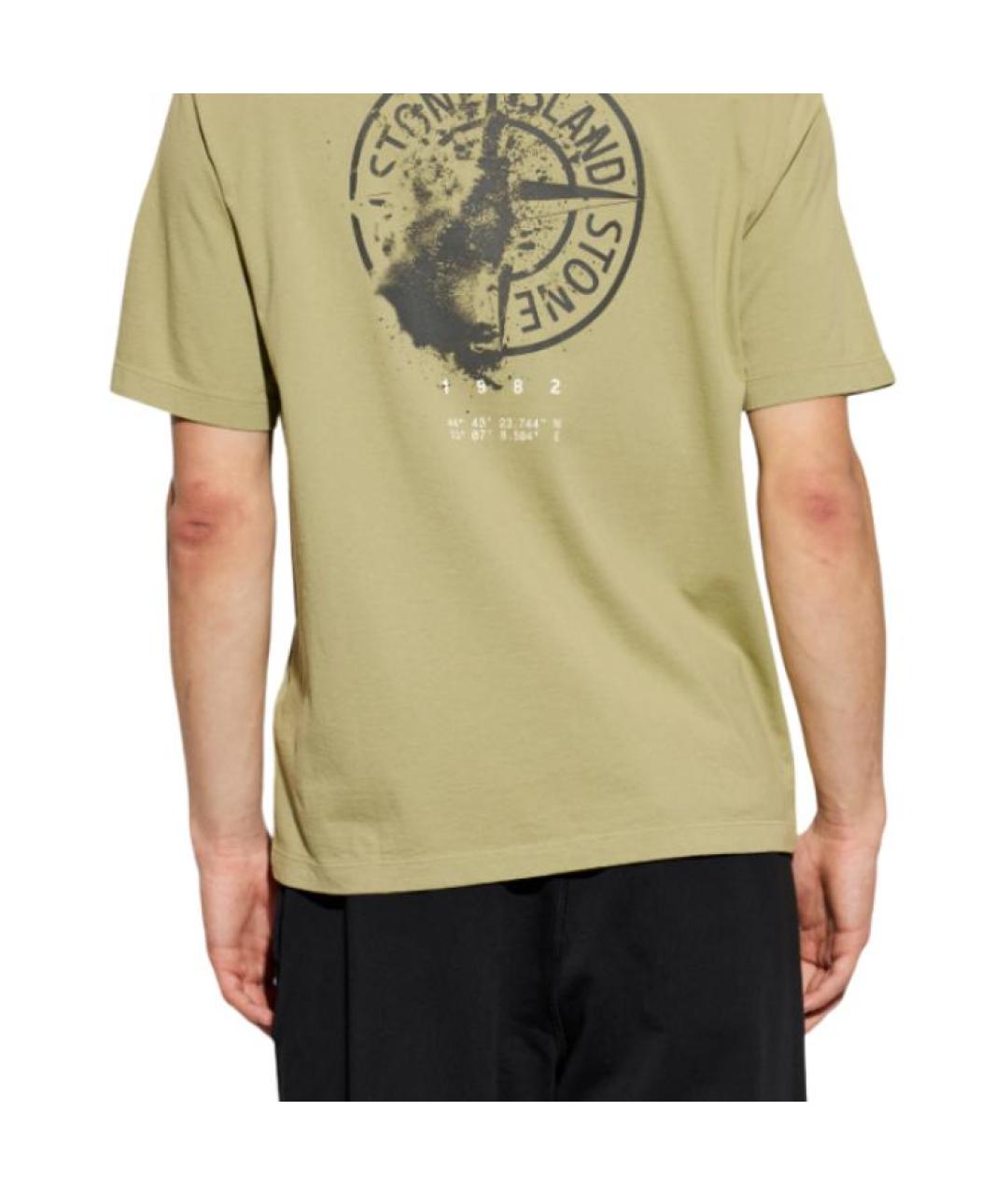STONE ISLAND Зеленая футболка, фото 5