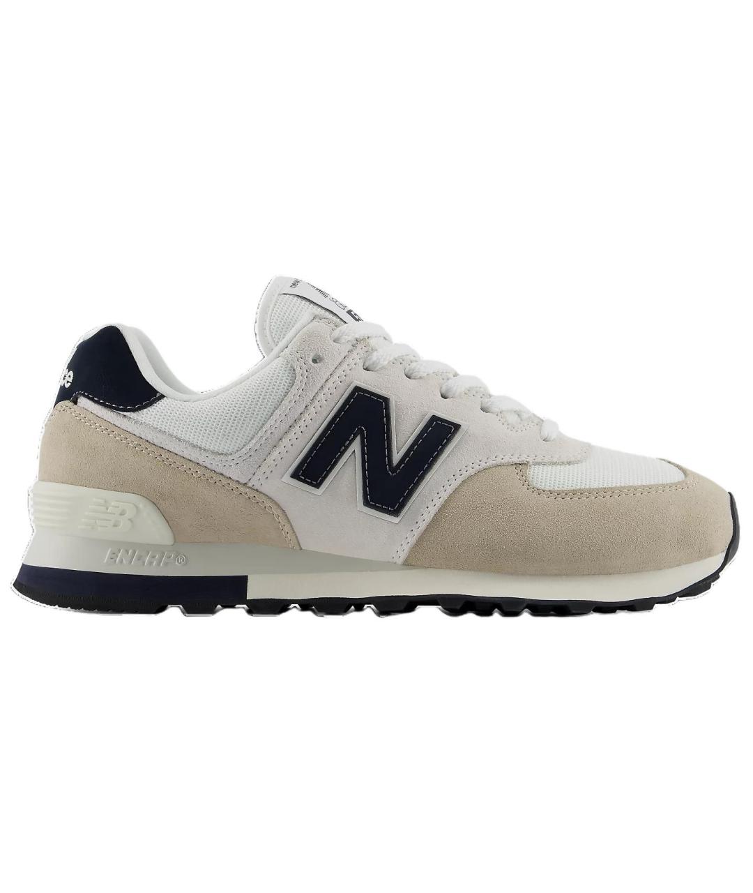 NEW BALANCE Бежевые низкие кроссовки / кеды, фото 1