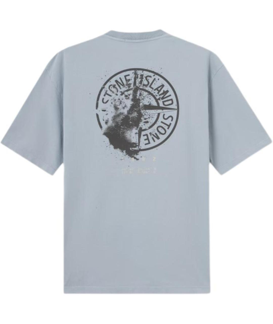 STONE ISLAND Голубая футболка, фото 2