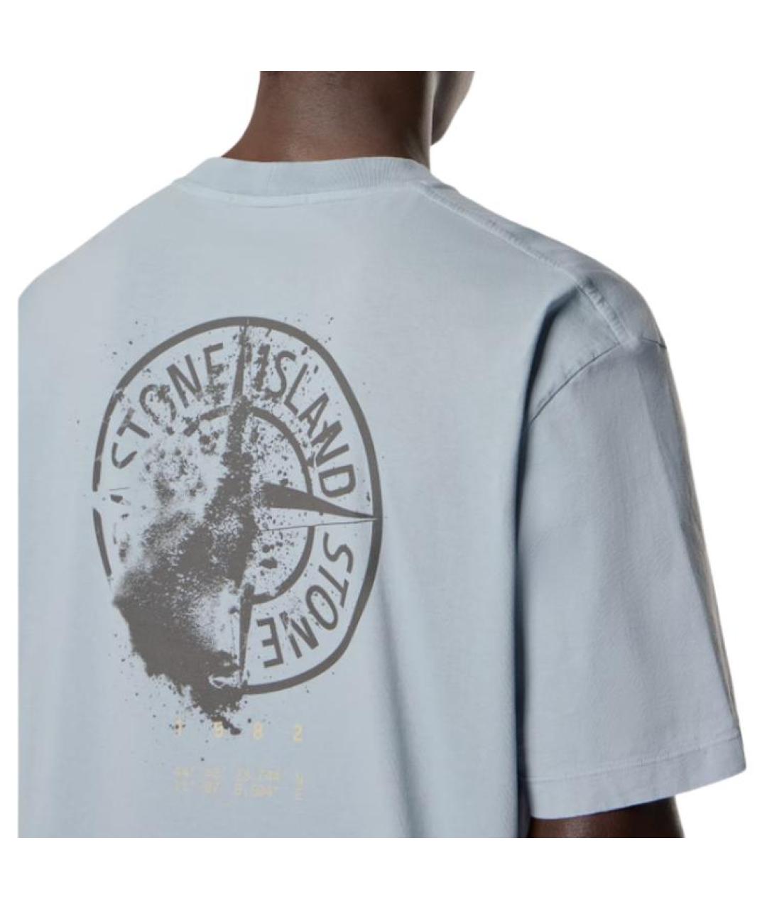 STONE ISLAND Голубая футболка, фото 5