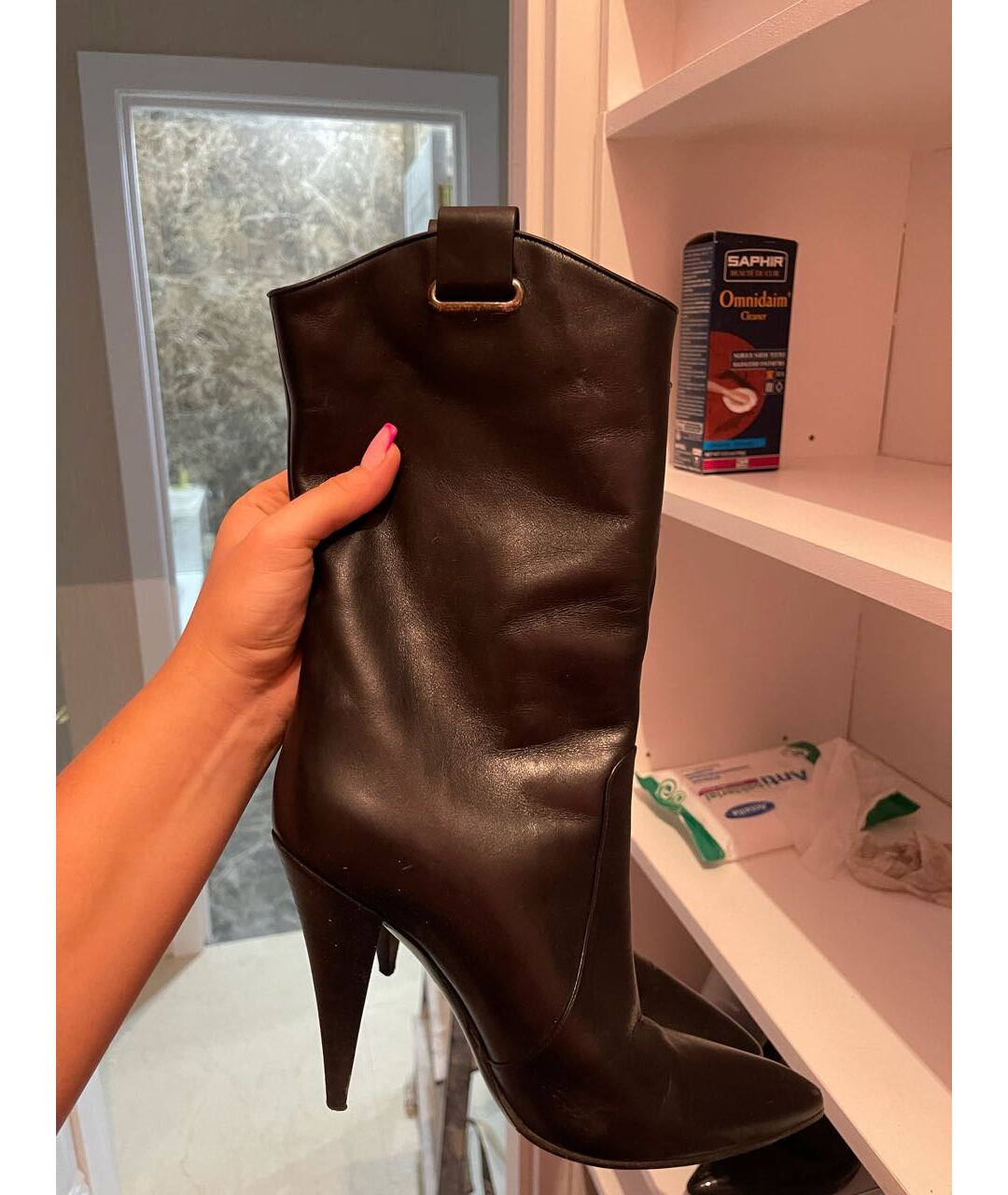 CASADEI Черные кожаные ботильоны, фото 3