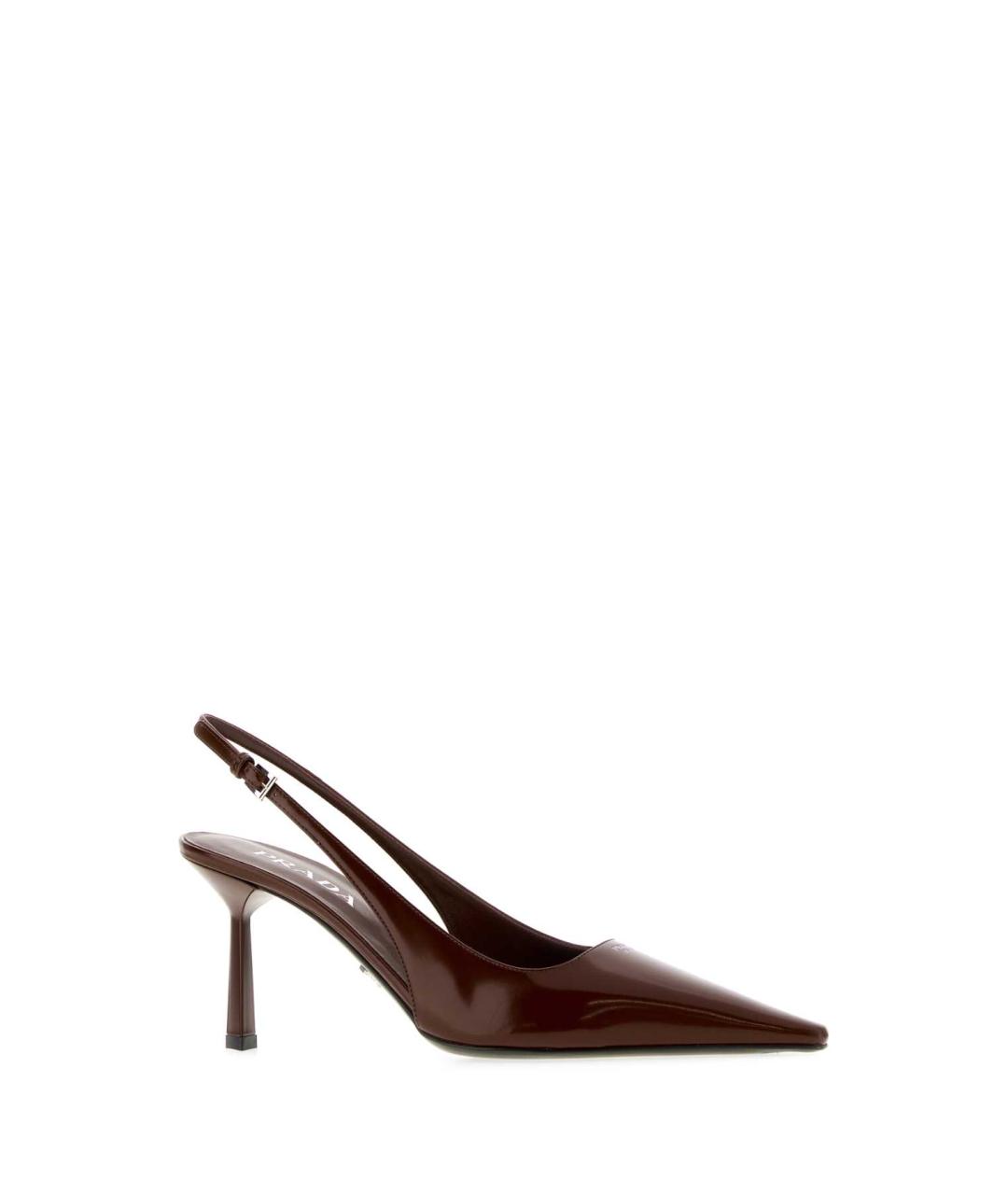 PRADA Коричневые туфли из лакированной кожи, фото 2