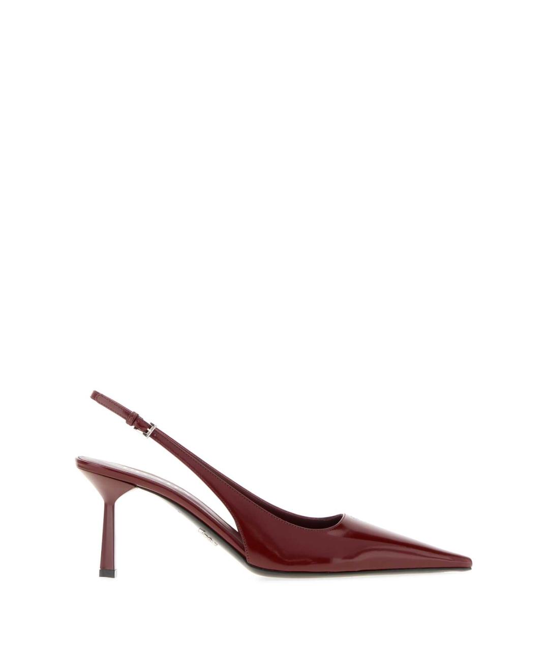 PRADA Бордовые туфли из лакированной кожи, фото 1