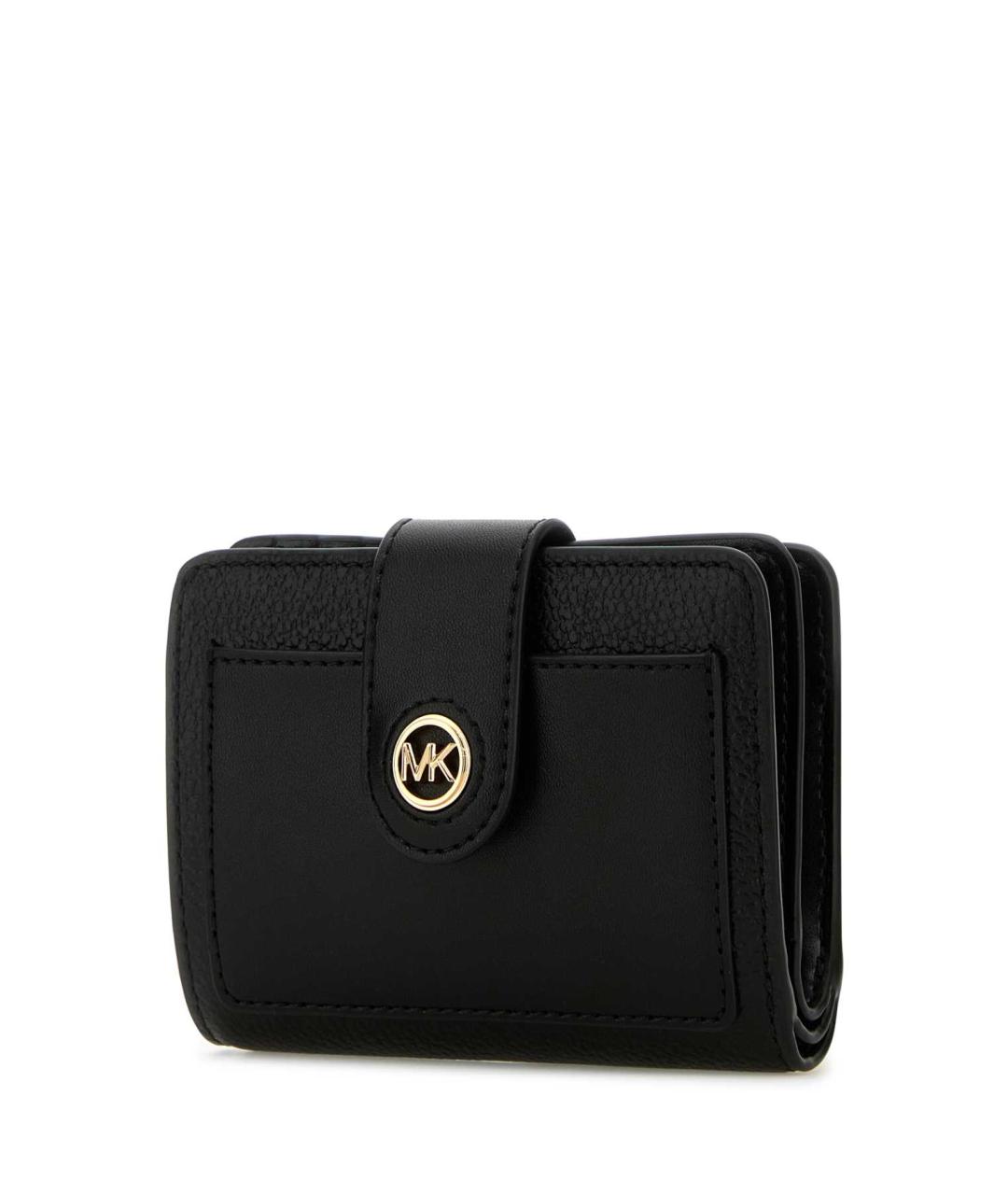 MICHAEL KORS Черный кожаный кошелек, фото 2