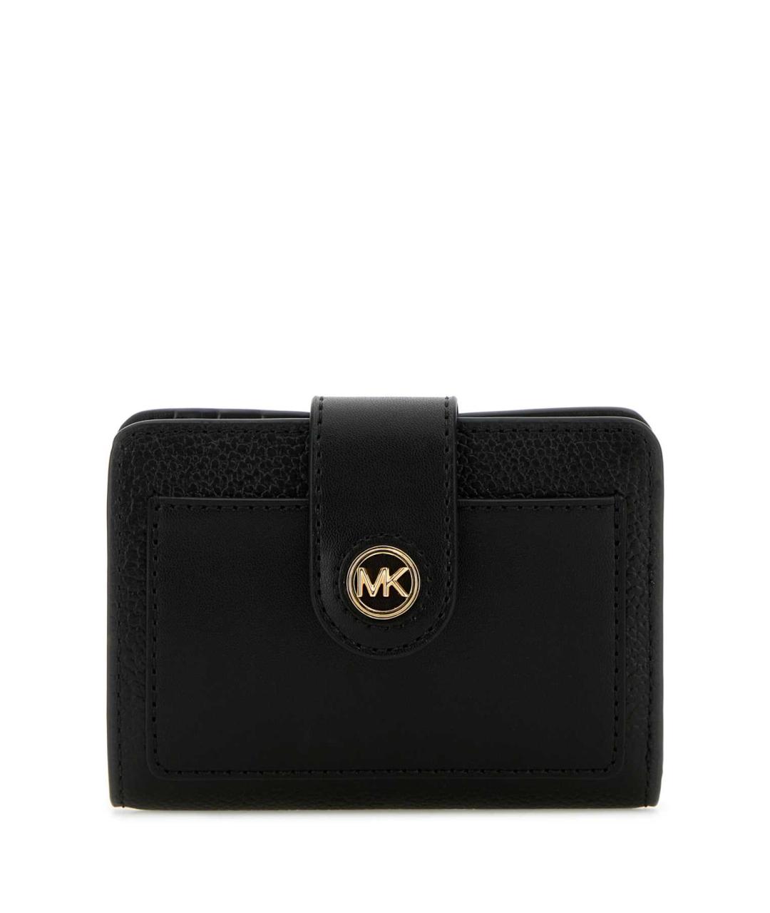 MICHAEL KORS Черный кожаный кошелек, фото 1