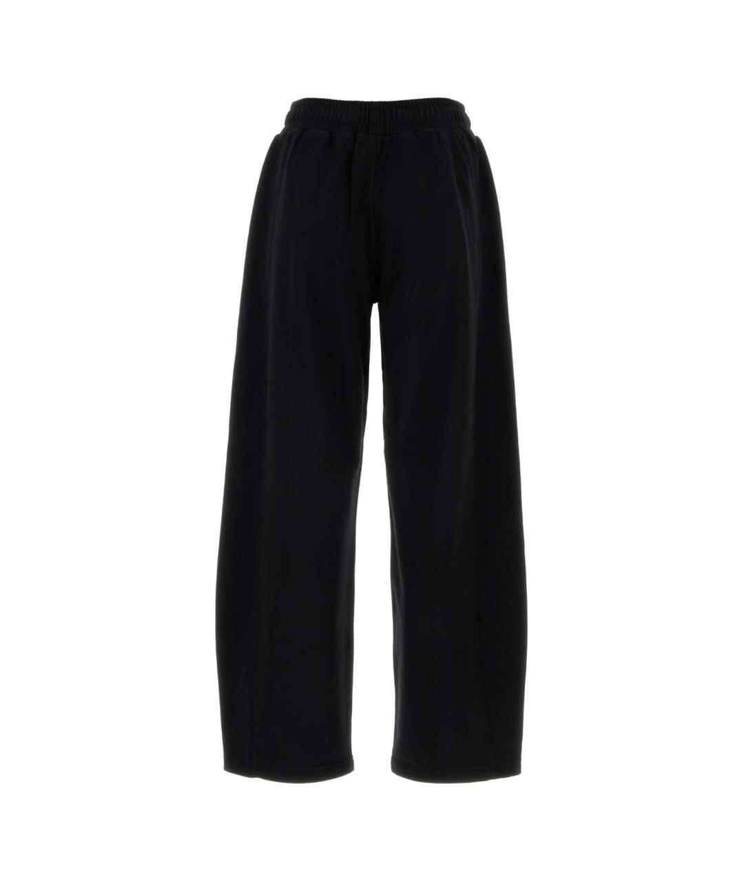 STELLA MCCARTNEY Черные хлопковые прямые брюки, фото 2