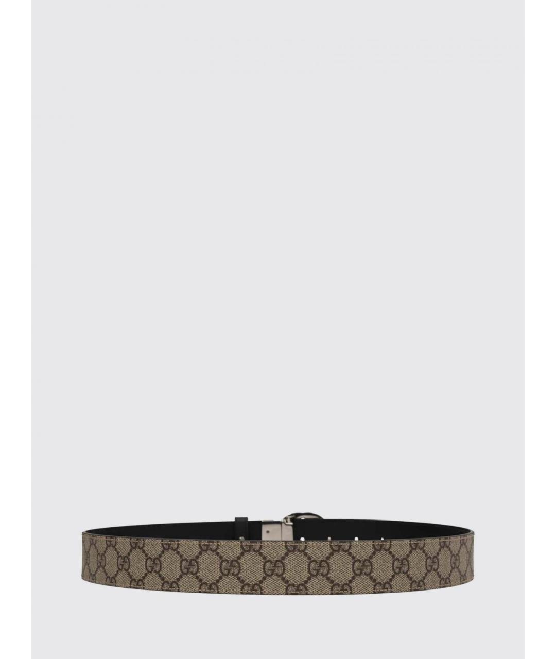 GUCCI Бежевый кожаный ремень, фото 3