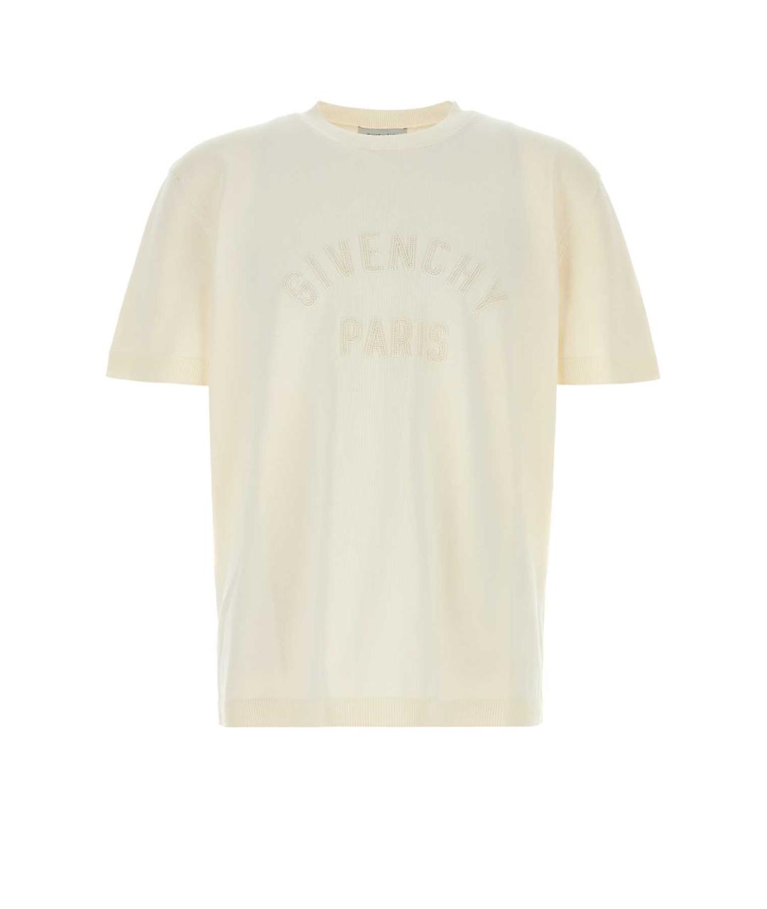 GIVENCHY Белая хлопковая футболка, фото 1