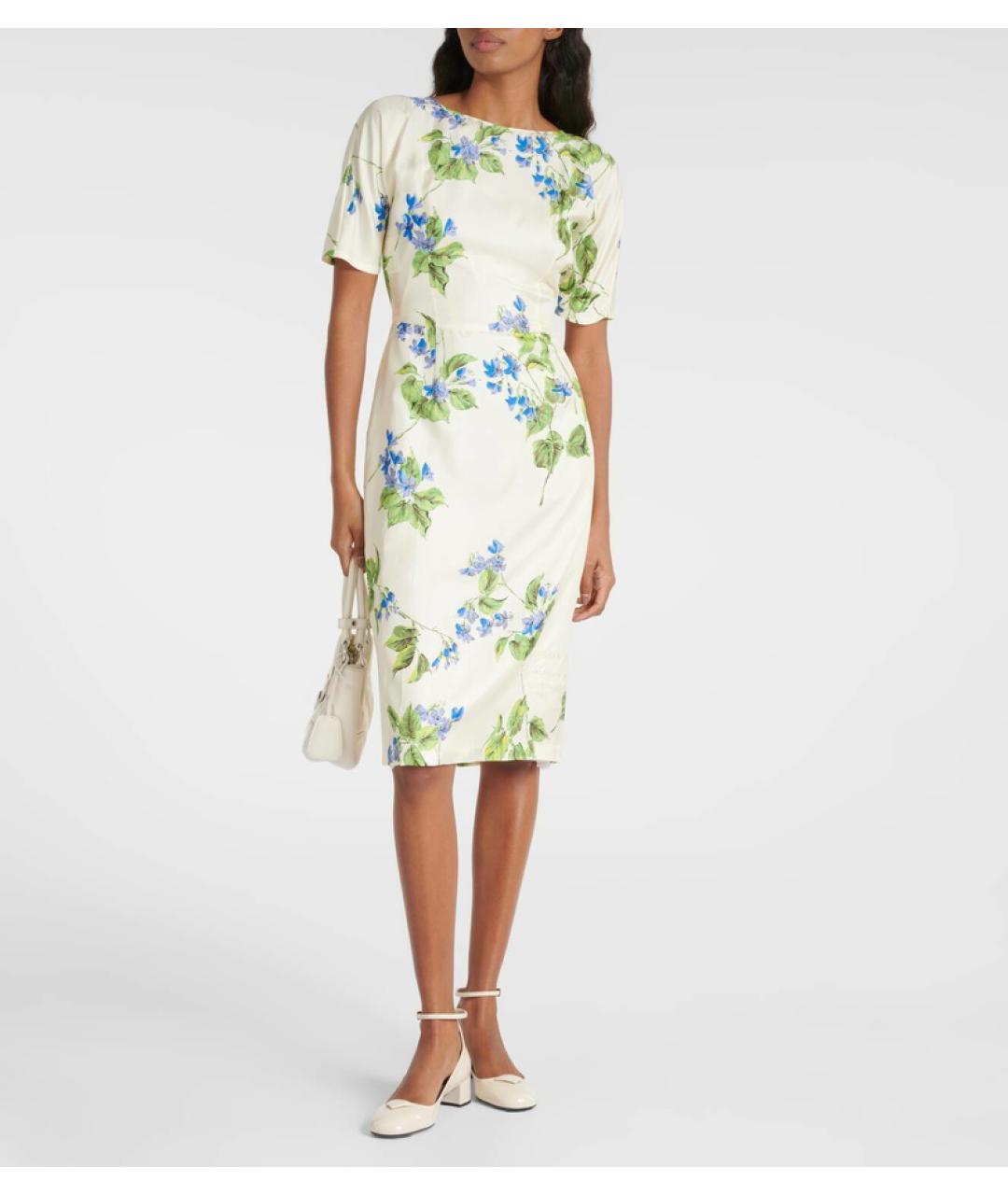 PRADA Мульти шелковое коктейльное платье, фото 4