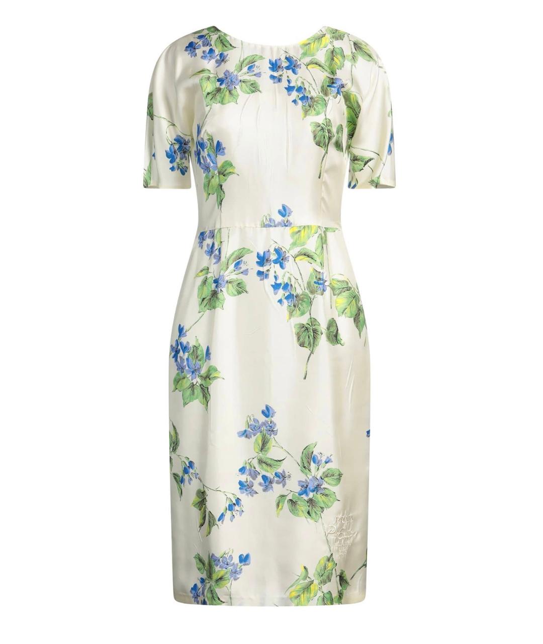 PRADA Мульти шелковое коктейльное платье, фото 1