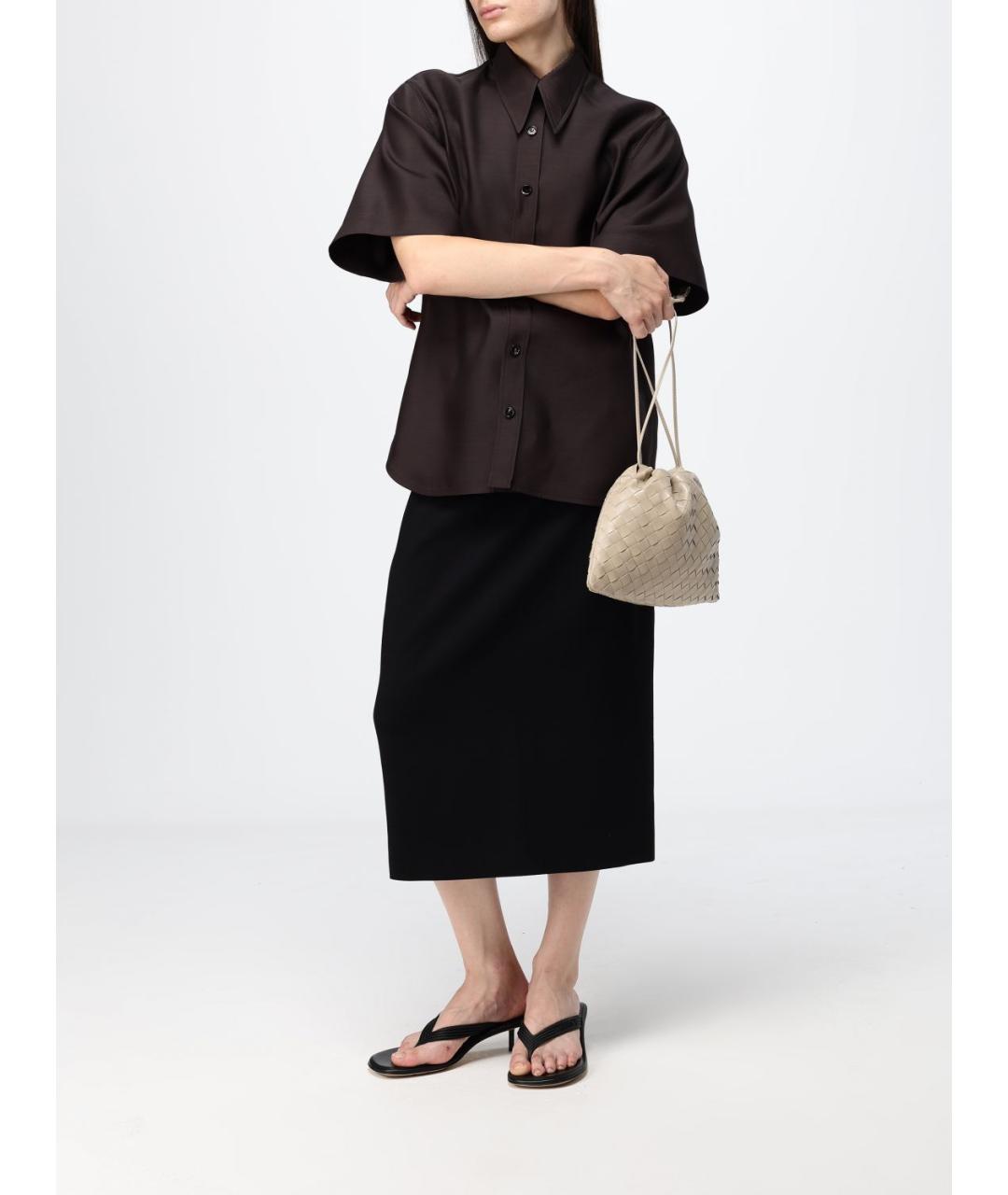 BOTTEGA VENETA Коричневая рубашка, фото 2