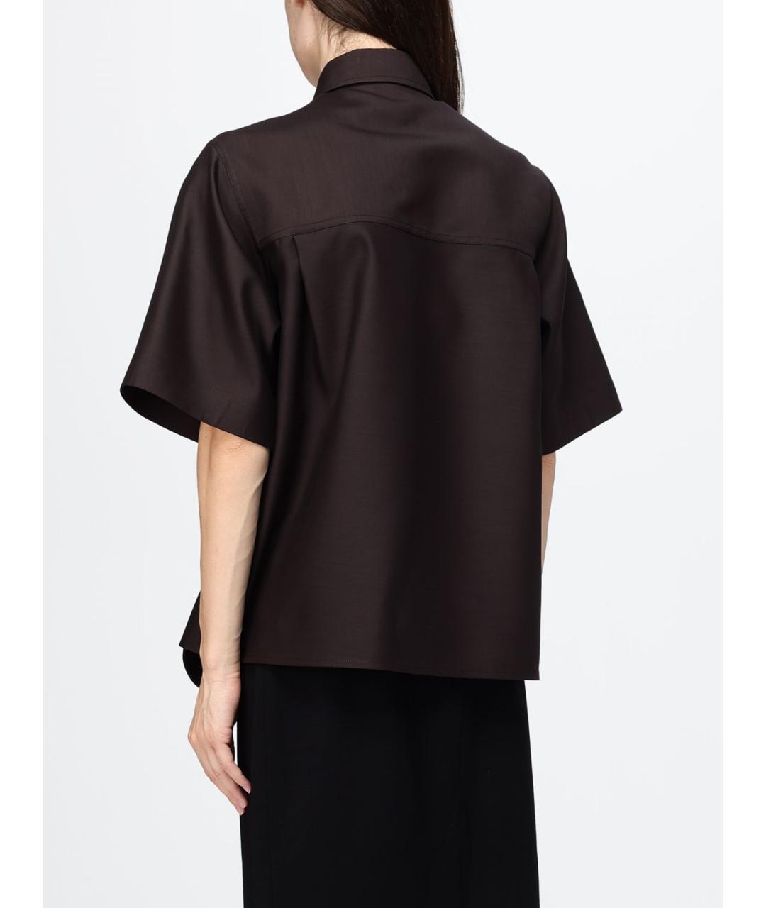 BOTTEGA VENETA Коричневая рубашка, фото 3