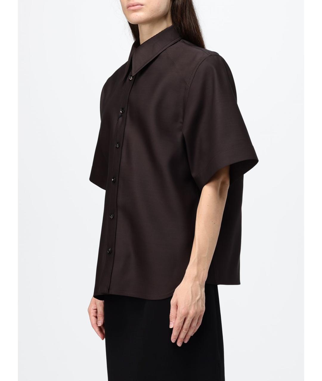 BOTTEGA VENETA Коричневая рубашка, фото 4