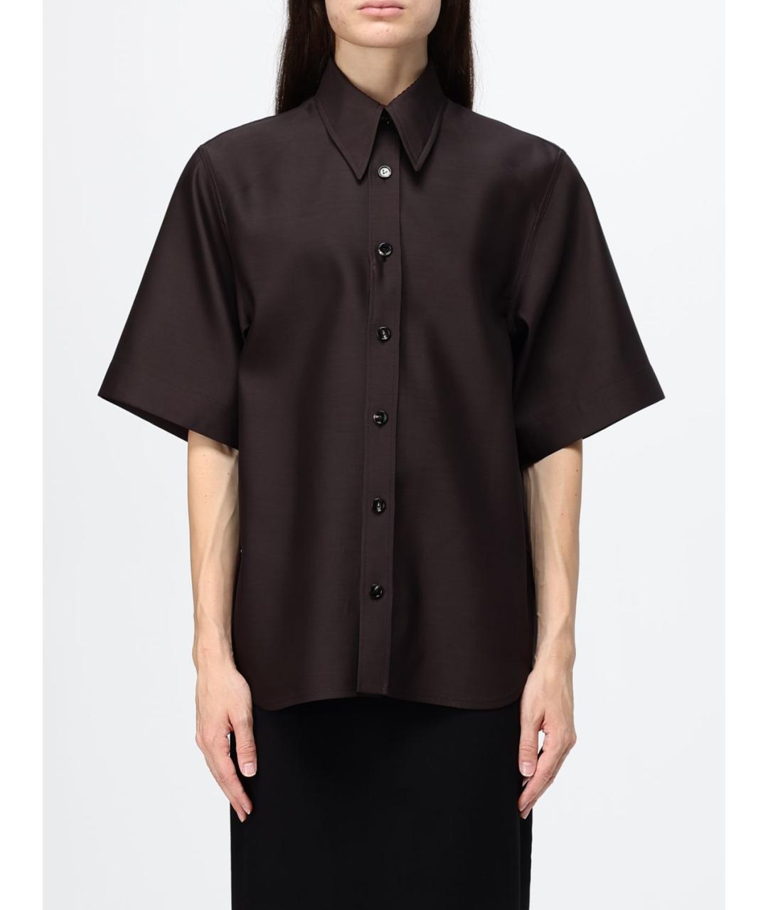 BOTTEGA VENETA Коричневая рубашка, фото 6
